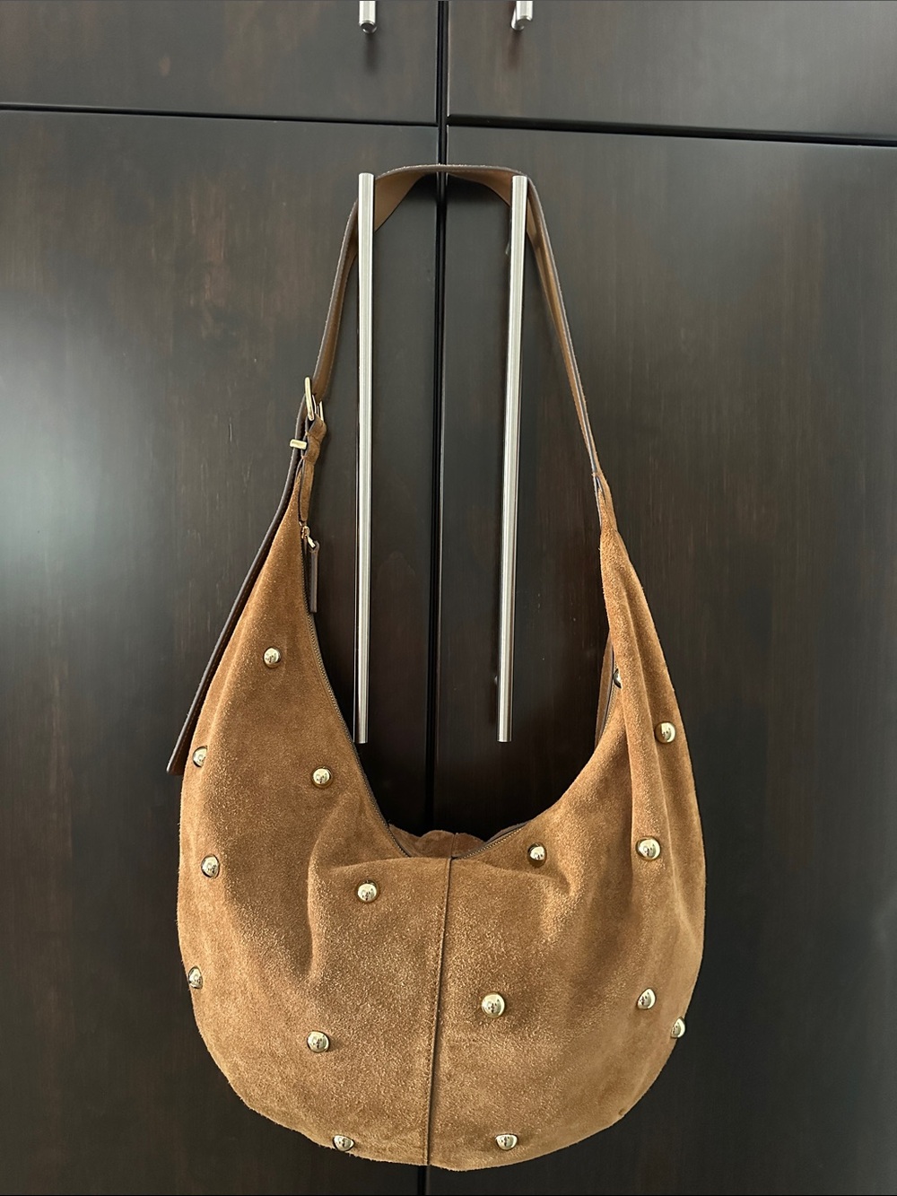 Madewell Essential Curved Should Bag Dried Acorn - Picture 3 of 5